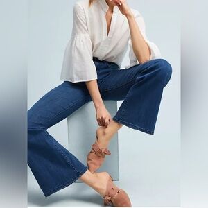 Pilcro Blue Flare & Wide Leg Jeans